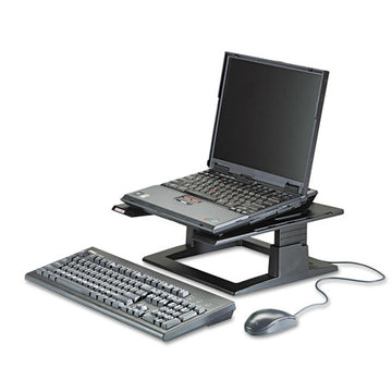 3M™ Adjustable Notebook Riser, 13" X 13" X 4" To 6", Black, Supports 20 Lbs freeshipping - TVN Wholesale